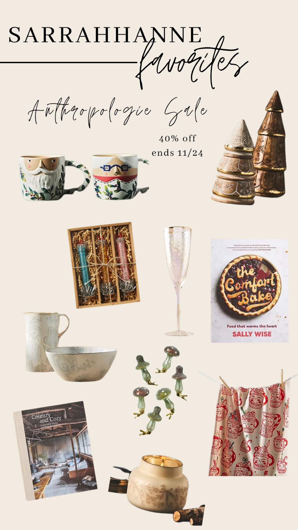 Anthropologie Sale, Christmas sale, black friday sale, black friday, Anthropologie 40% off, Christmas gift guide, Holiday Gift Guide, Christmas decor Sale, Holiday decor sale, cyber week sales, Anthropologie Capri Candle, Anthropologie Christmas decorations, Christmas gift ideas

#LTKCyberweek #LTKHoliday #LTKGiftGuide