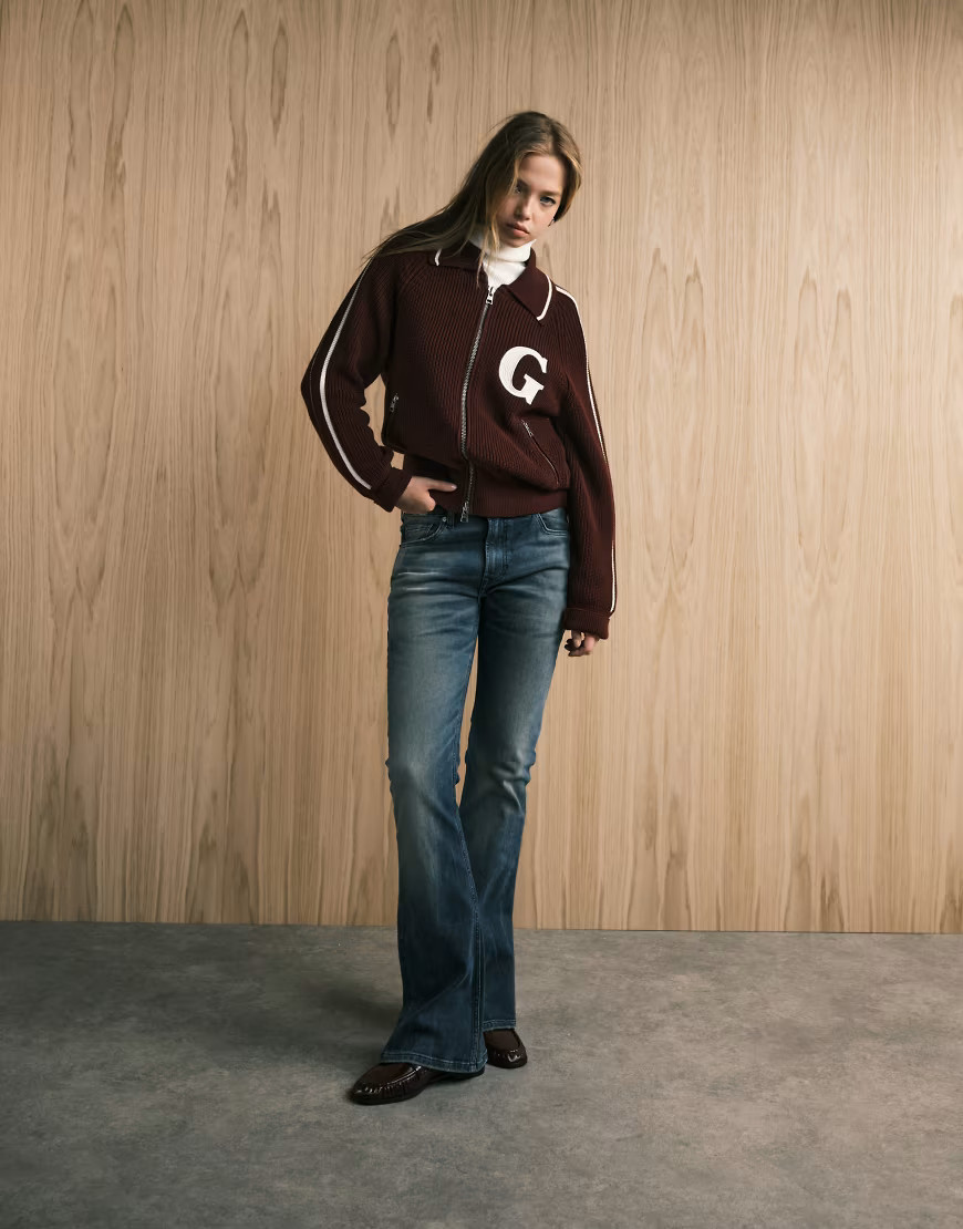 ASOS DESIGN bootcut jeans in vintage wash-Blue | ASOS (Global)