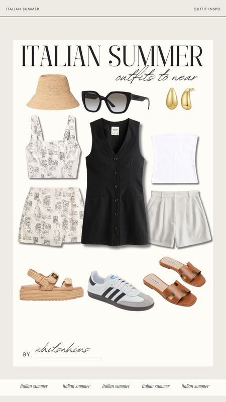 Italian summer outfits 

Summer outfit 
Summer style 
OOTD
Black dress 
Matching set 
Sandals 
Summer sandals 
Sambas 

#LTKTravel #LTKShoeCrush #LTKStyleTip