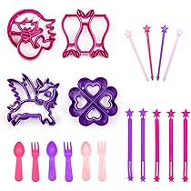 UNICORN & MERMAID 19 Piece Sandwich Cutter Set, high quality BPA FREE original shapes with Lifetime  | Amazon (US)