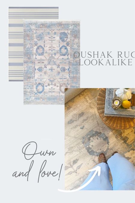 Light blue rugs affordable rugs Oushak dupe rugs lookalike

#LTKhome