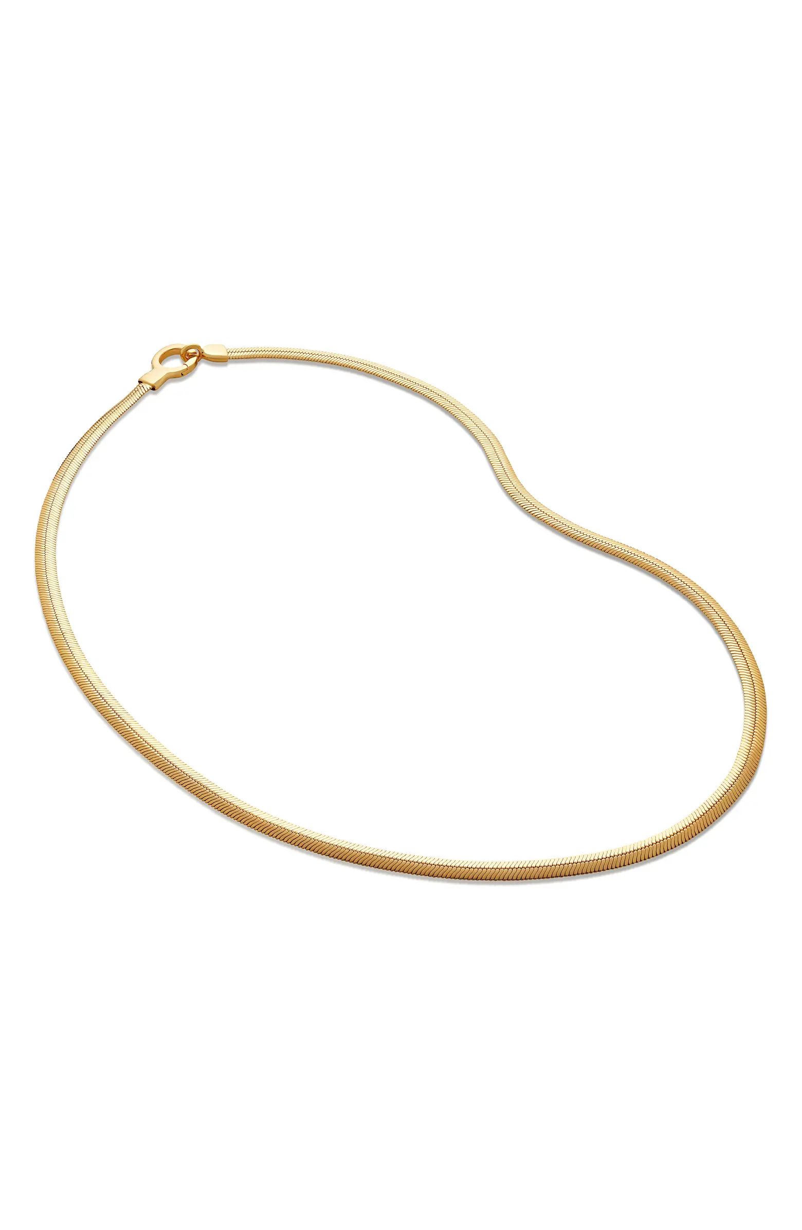 Monica Vinader Wide Snake Chain Necklace | Nordstrom | Nordstrom