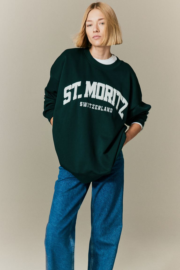 Printed Sweatshirt | H&M (US + CA)