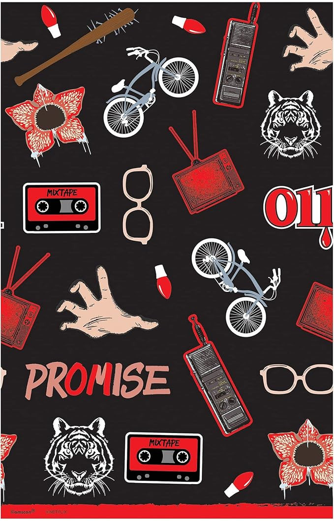 Stranger Things Paper Table Cover | 54" x 102" - 1 Pc | Amazon (US)