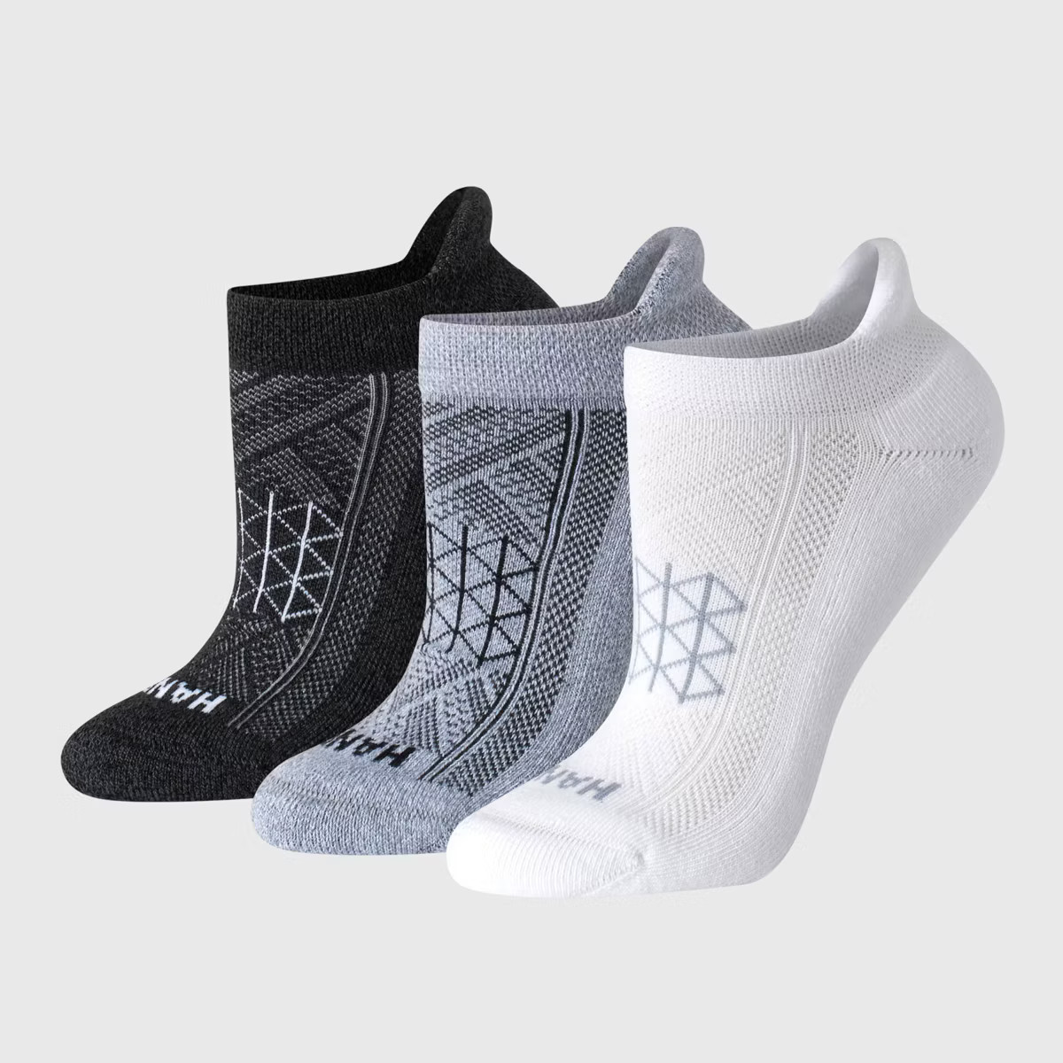 Hanes Women's Absolute Active Run Heel Shield 3pk No Show Socks - 5-9 | Target