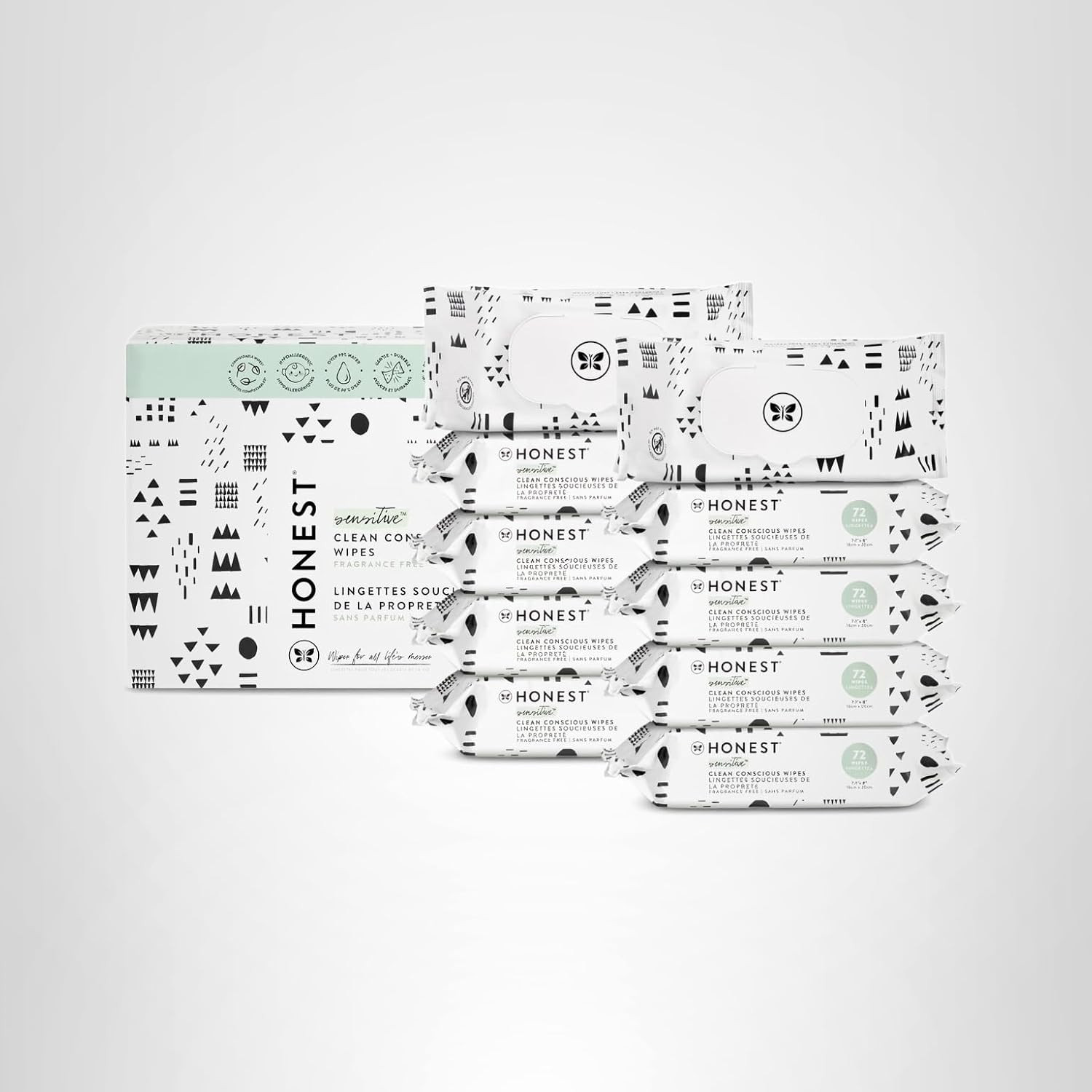 The Honest Company Clean Conscious Multi-Use Wipes, Unscented Hypoallergenic Baby Wipes for Sensi... | Amazon (US)