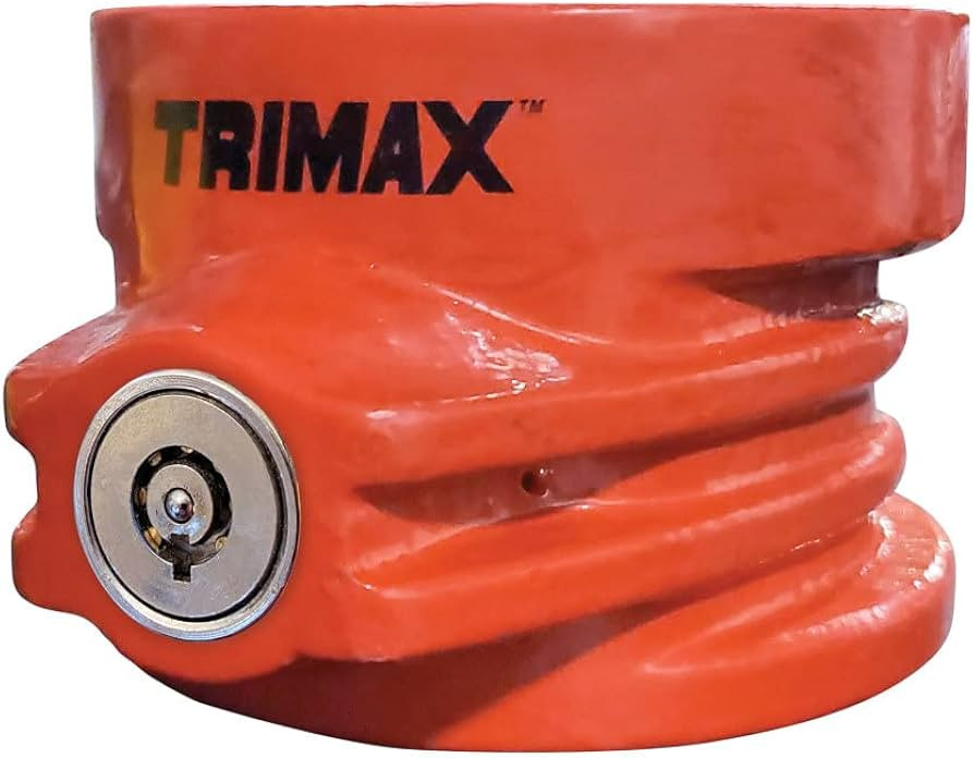 Trimax TFW80HD 5th Wheel King Pin Lock , Red | Amazon (US)