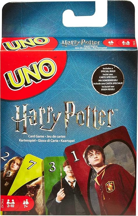 Mattel Games UNO Harry Potter Card Game Movie-Themed Collectors Deck of 112 Cards with Hogwarts C... | Amazon (US)