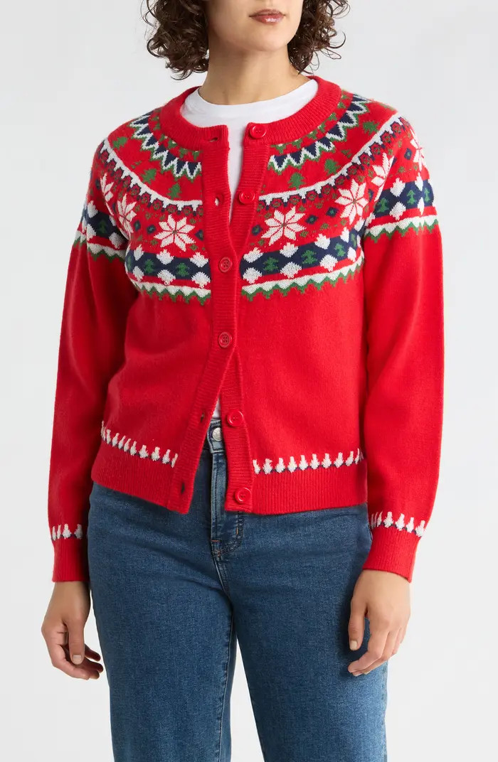 Christmas Fair Isle Cardigan | Nordstrom Rack