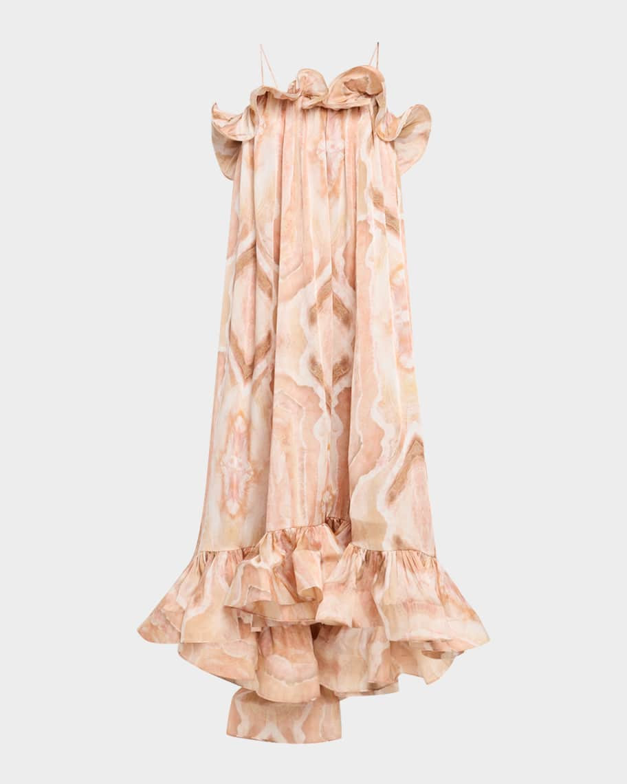 Zimmermann Illuminate Flounce Gown | Neiman Marcus