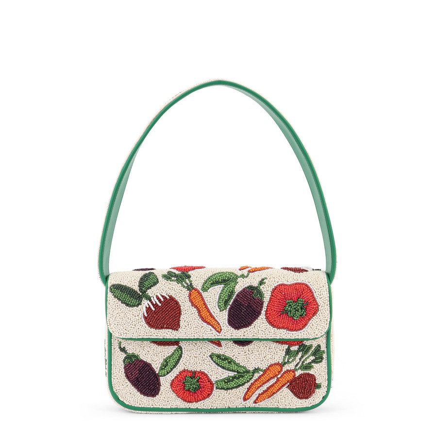 Staud Tommy Beaded Bag Shoulder Bag With All-Over Beads | Jomashop.com & JomaDeals.com