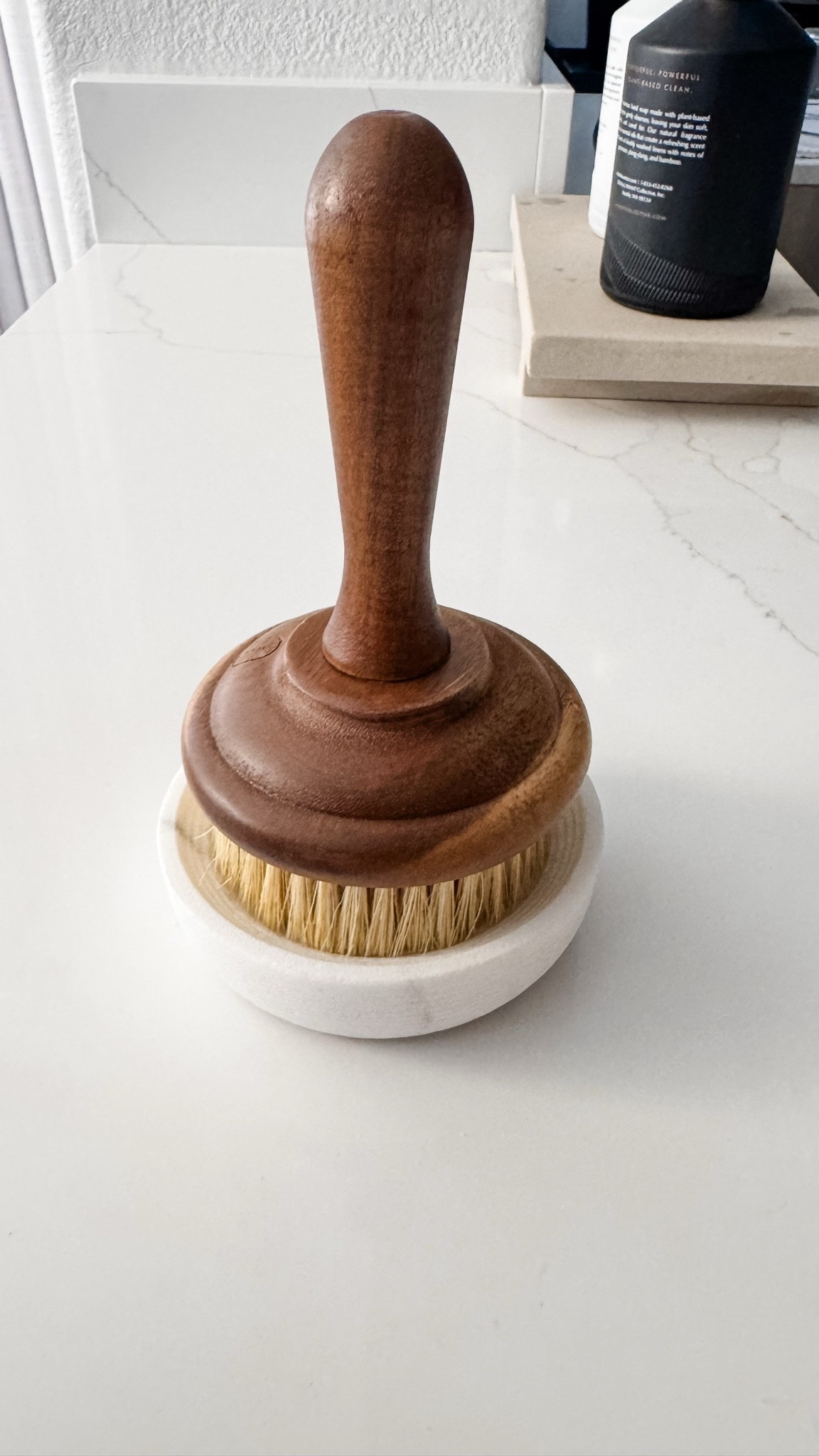 The cutest set! Dish brush with marble tray🤍

#LTKHome #LTKmomlife