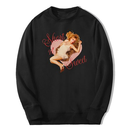 Sabrina Carpenter Short n Sweet Heart Sweatshirt Long Sleeve Streetwear Men Women Fashion Clothes | Walmart (US)