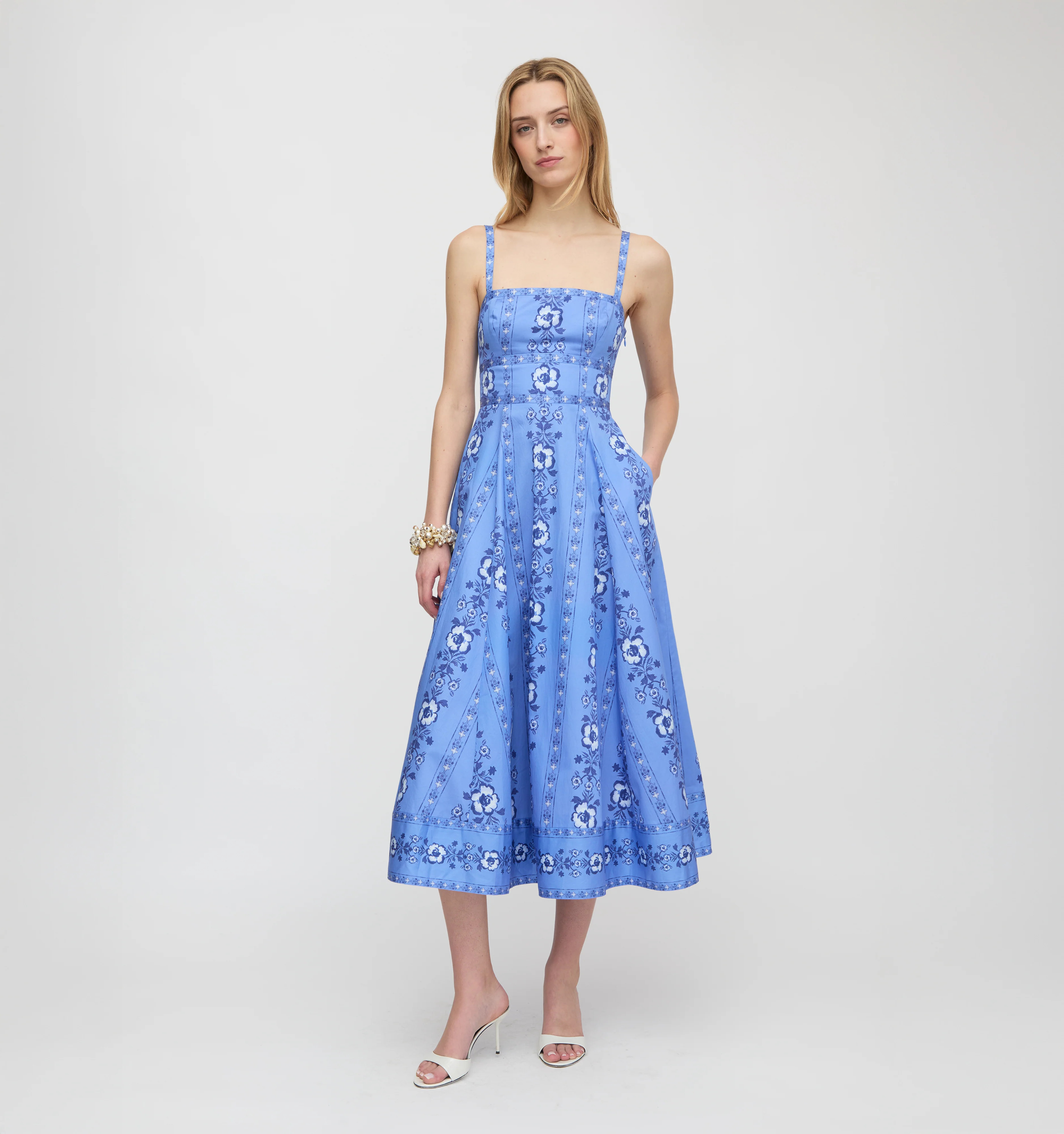 The Margot Dress - Blue Corsica Paisley | Hill House Home US
