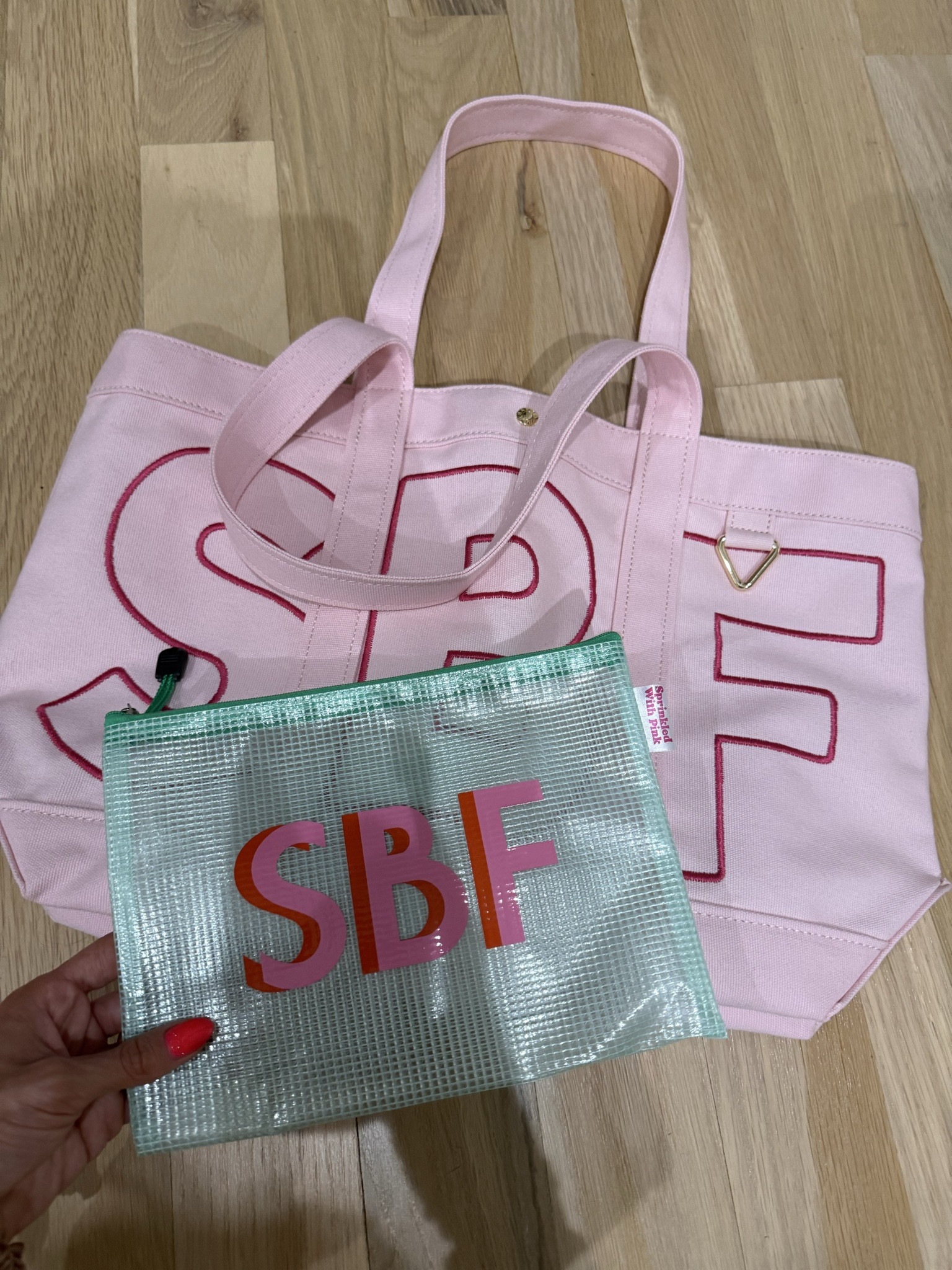 Beach bag monogram spring break travel bag plastic bag monogram custom gift idea 

#LTKdayinmylife #LTKTravel #LTKgrwm