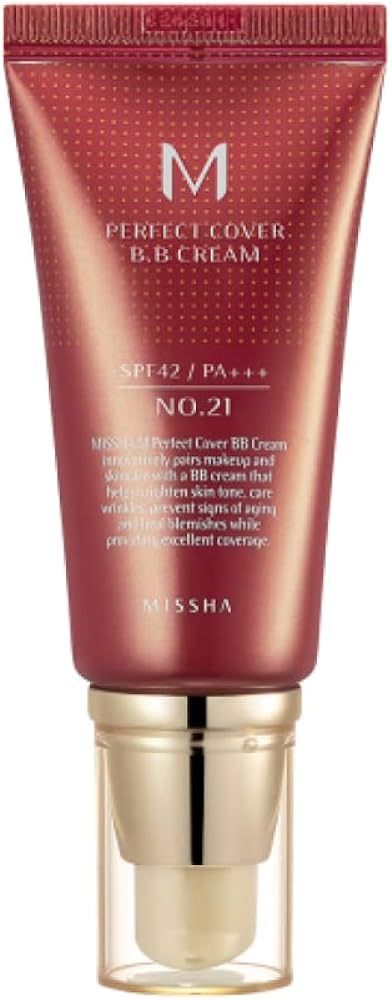 MISSHA M Perfect BB Cream No.21 Light Beige for Bright Skin SPF 42 PA +++ 1.69 Fl Oz - Tinted Moi... | Amazon (US)