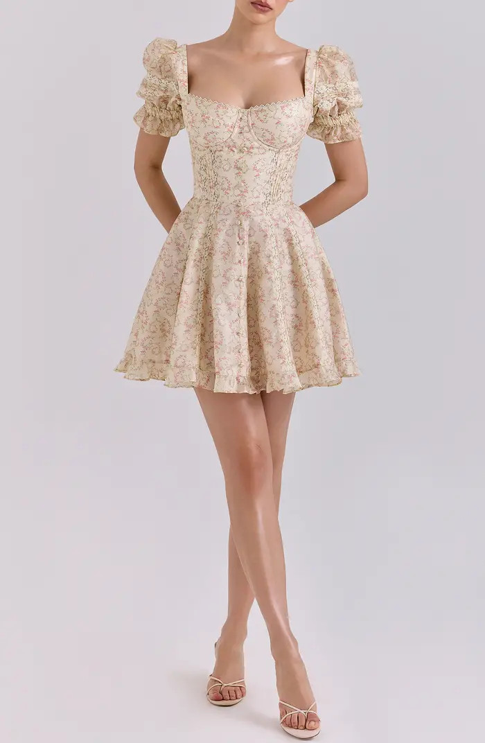 HOUSE OF CB Melita Corset Cocktail Minidress | Nordstrom | Nordstrom