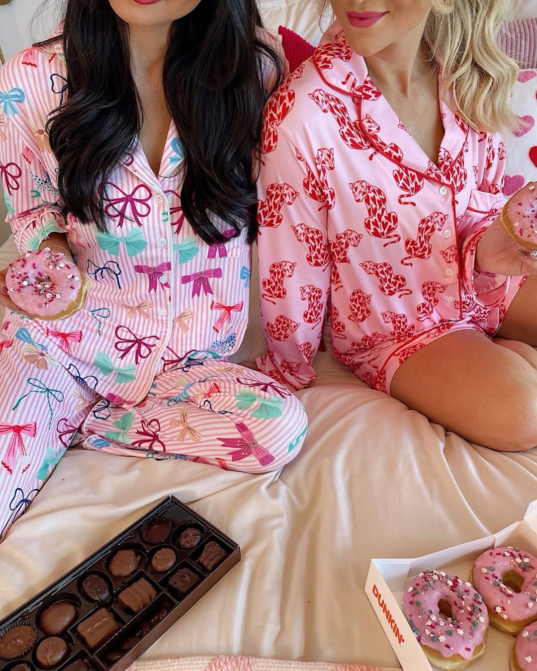 THE coziest stretchy pajamas. Love that they have the option of either shorts or pants. Perfect for Galentines! 💋 #valentines #galentines

#LTKootd #LTKHome #LTKFindsUnder100