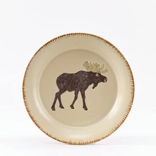 Park Designs Rustic Retreat Tan Moose Salad Plate (Set of 4) 493-652M - The Home Depot | The Home Depot
