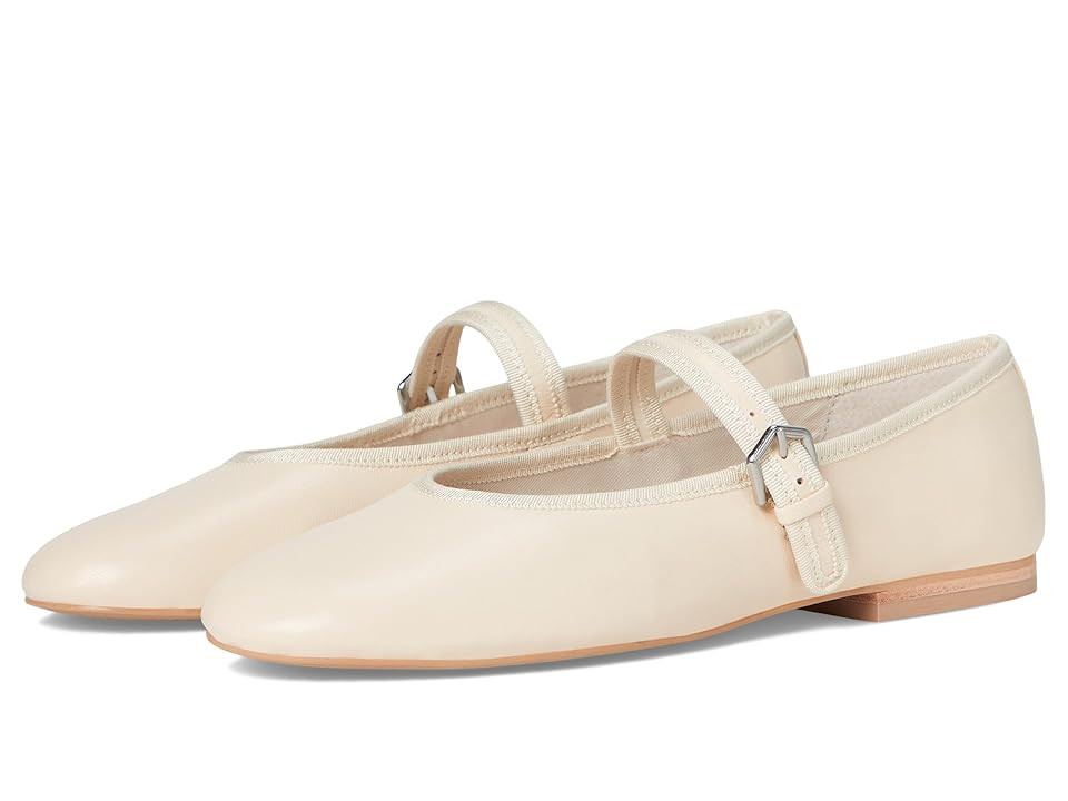 Dolce Vita Roslyn Women's Flat Shoes Creme Leather : 10 M, Rubber | Zappos