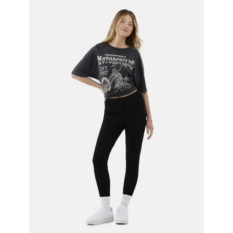 No Boundaries High Rise Ankle Leggings, Women's - Walmart.com | Walmart (US)