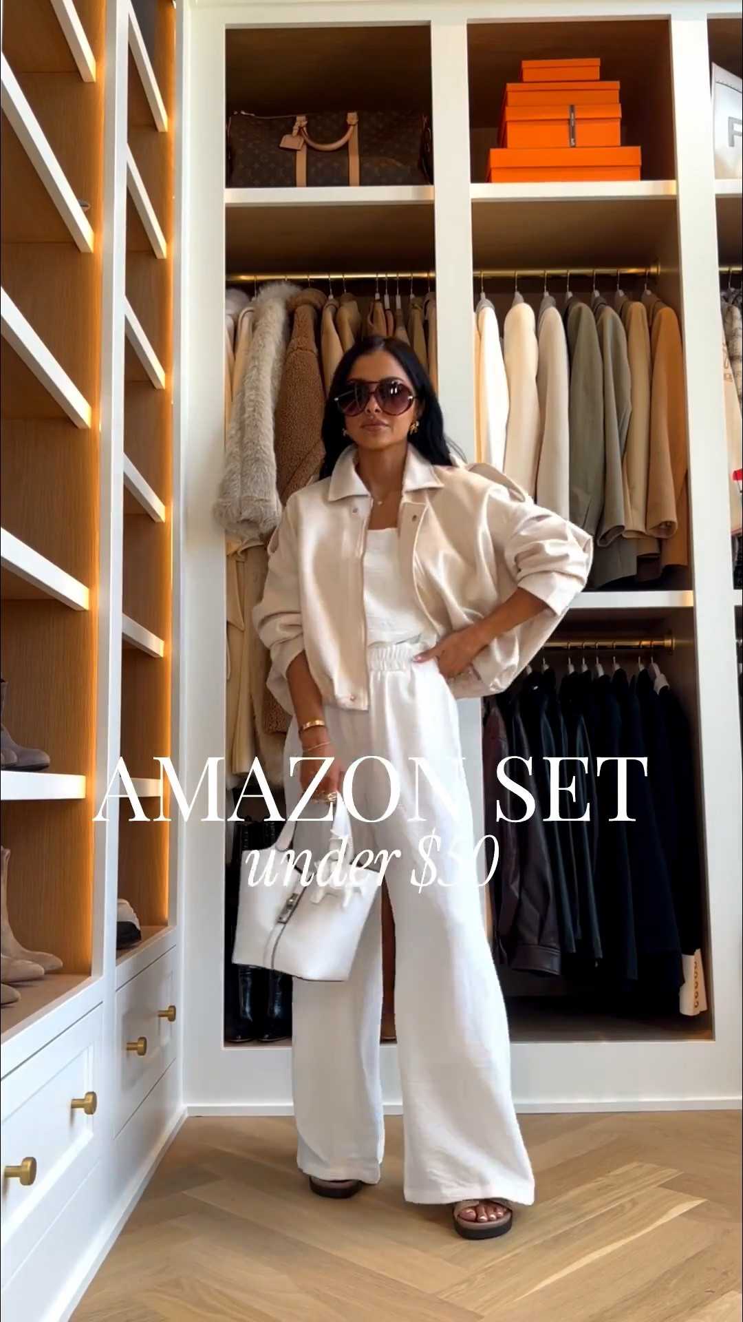 Amazon summer sets I’m loving - these cute matching sets make getting dressed so easy
Amazon white set under $50
Amazon suede bomber jacket
Amazon Hermes slides 
Beach vacation outfit / casual summer outfit

#LTKmomlife #LTKOver40 #LTKootd