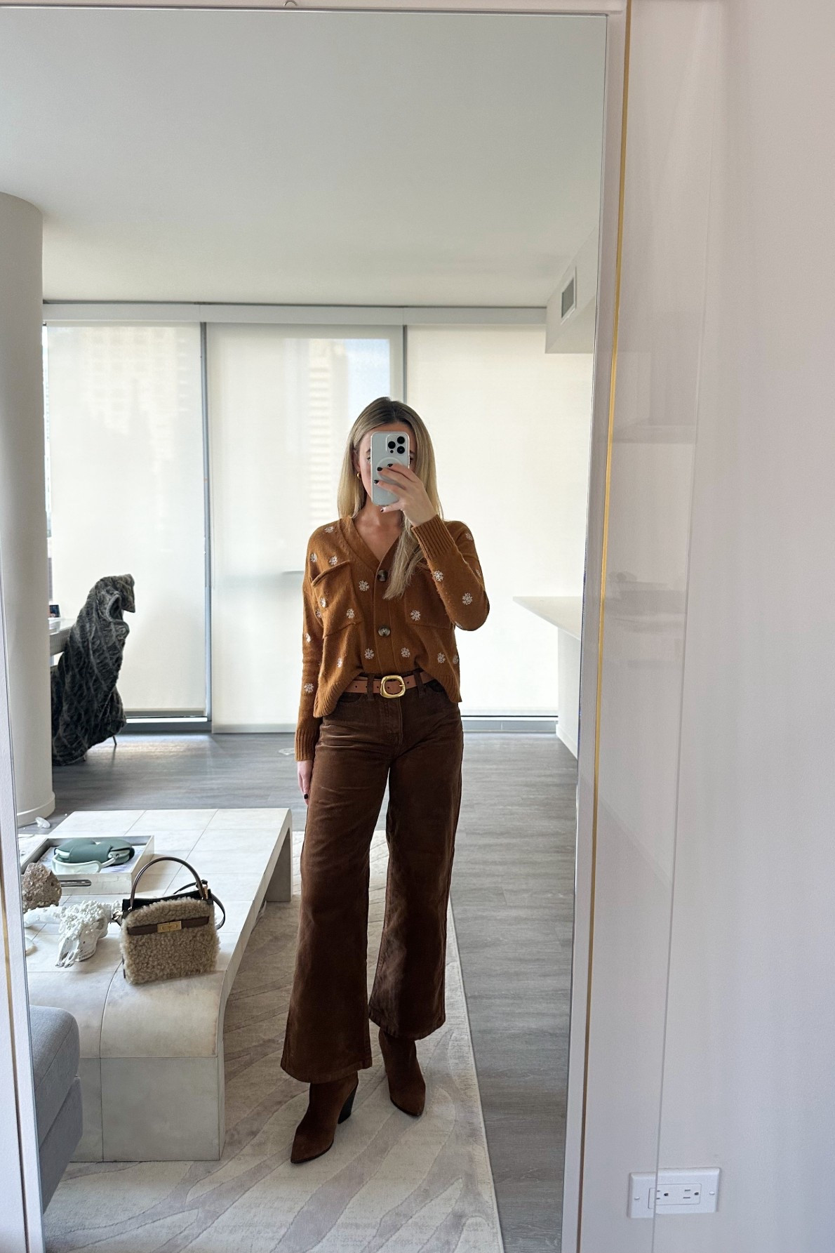 Thanksgiving Outfit Idea : Friendsgiving Outfit Idea styled with corduroy pants and layered brown tones for a trendy yet cozy fall look. 
• these pants are also available in petite length 

#LTKShoeCrush #LTKootd #LTKHoliday