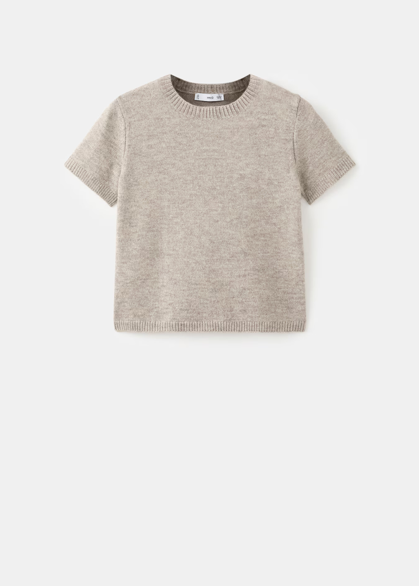 Short-sleeved knitted sweater - Women | MANGO United Kingdom | MANGO (UK)