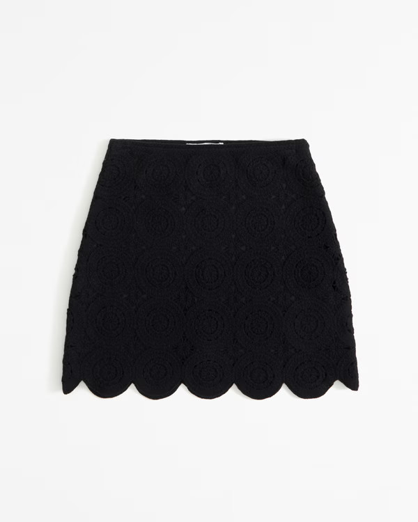 Women's Crochet-Style Mosaic Tile Mini Skirt | Women's Bottoms | Abercrombie.com | Abercrombie & Fitch (US)