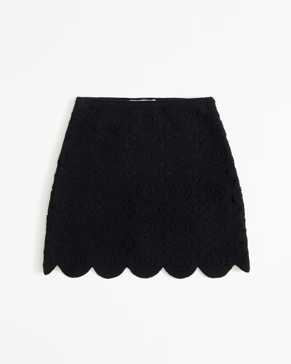 Crochet Mosaic Tile Mini Skirt | Abercrombie & Fitch (US)