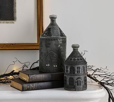 Haunted House Candlepot - Midnight Embers | Pottery Barn (US)
