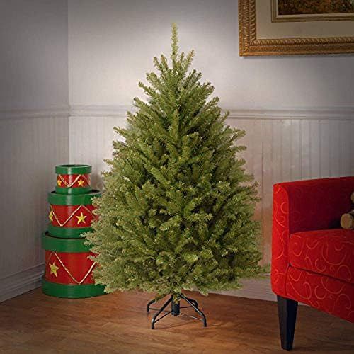 National Tree Company Artificial Mini Christmas Tree, Green, Dunhill Fir, Includes Stand, 4.5 Feet | Amazon (US)