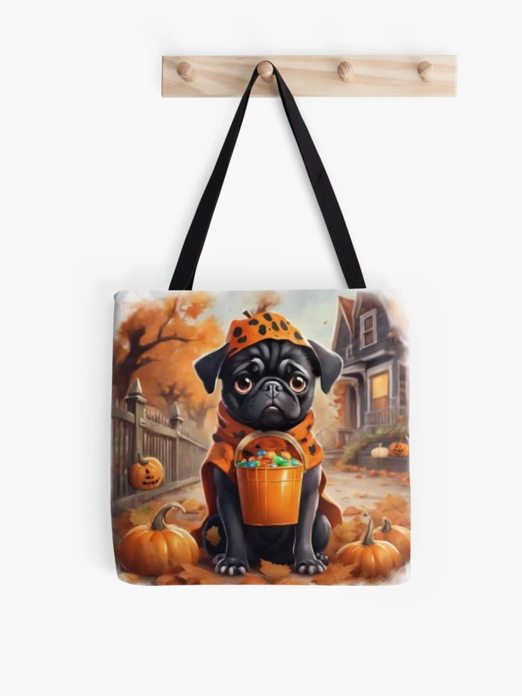 Halloween Pug Tote Bag | Redbubble (US)