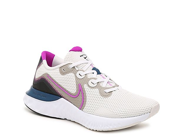 Nike Renew Run Running Shoe - Women's - Grey/Purple | DSW