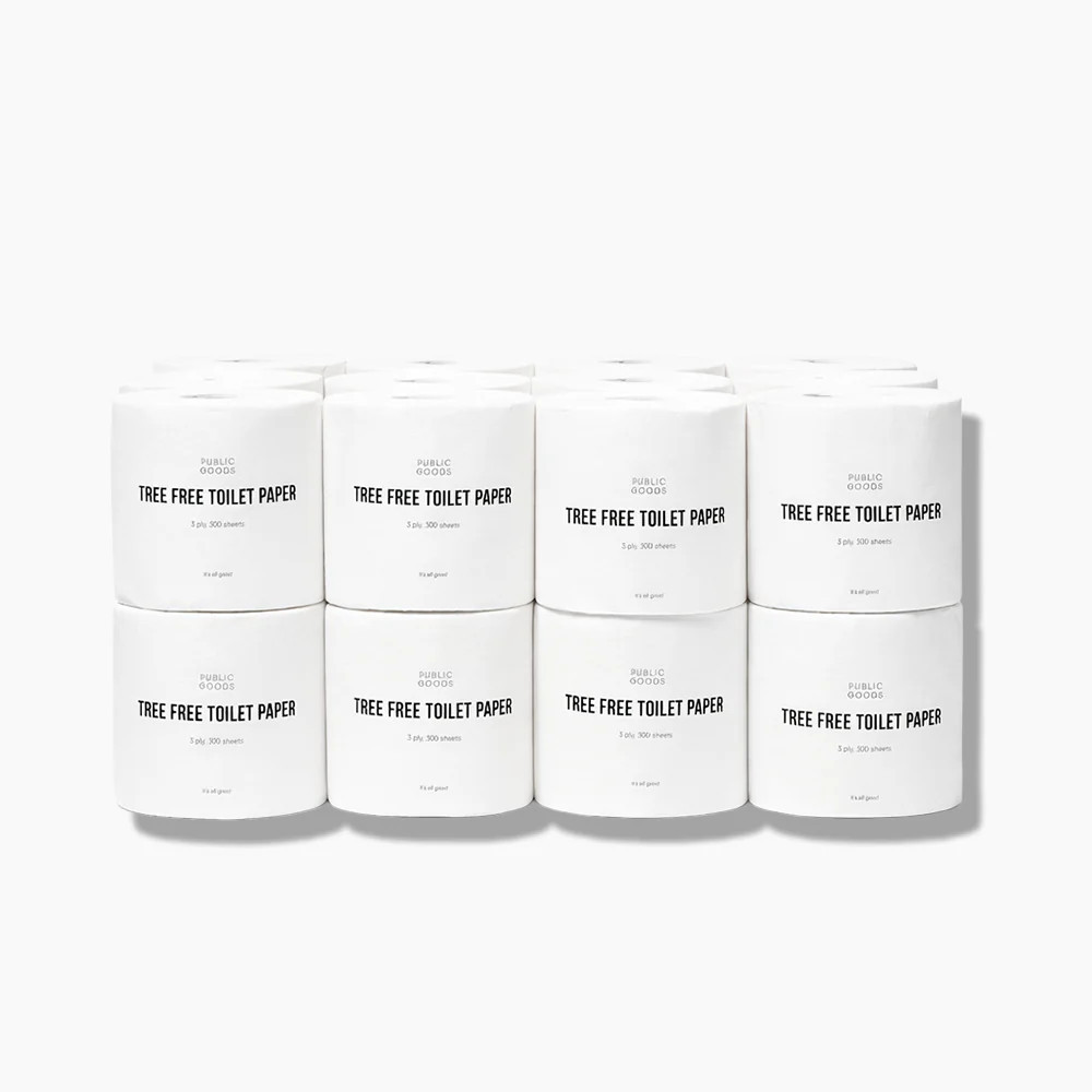 Tree Free Toilet Paper Box | Soft, Sustainable | 24 Count | Public Goods | Public Goods