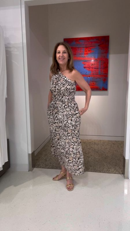 This is a fun spring/summer dress to wear on vacation, out to dinner, or wine-tasting. It fits tts and is so comfortable.   Love it! 

#LTKSeasonal #LTKVideo #LTKover40