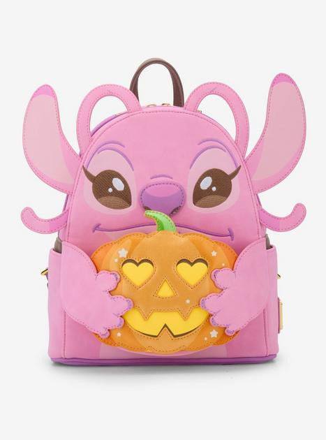 Loungefly Disney Lilo & Stitch Angel Pumpkin Glow-In-The-Dark Mini Backpack — BoxLunch Exclusiv... | BoxLunch