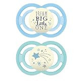 MAM Perfect Night Baby Pacifier, Patented Nipple, Glows in the Dark, 2 Pack, 6-16 Months, Boy (Design May Vary) | Amazon (US)