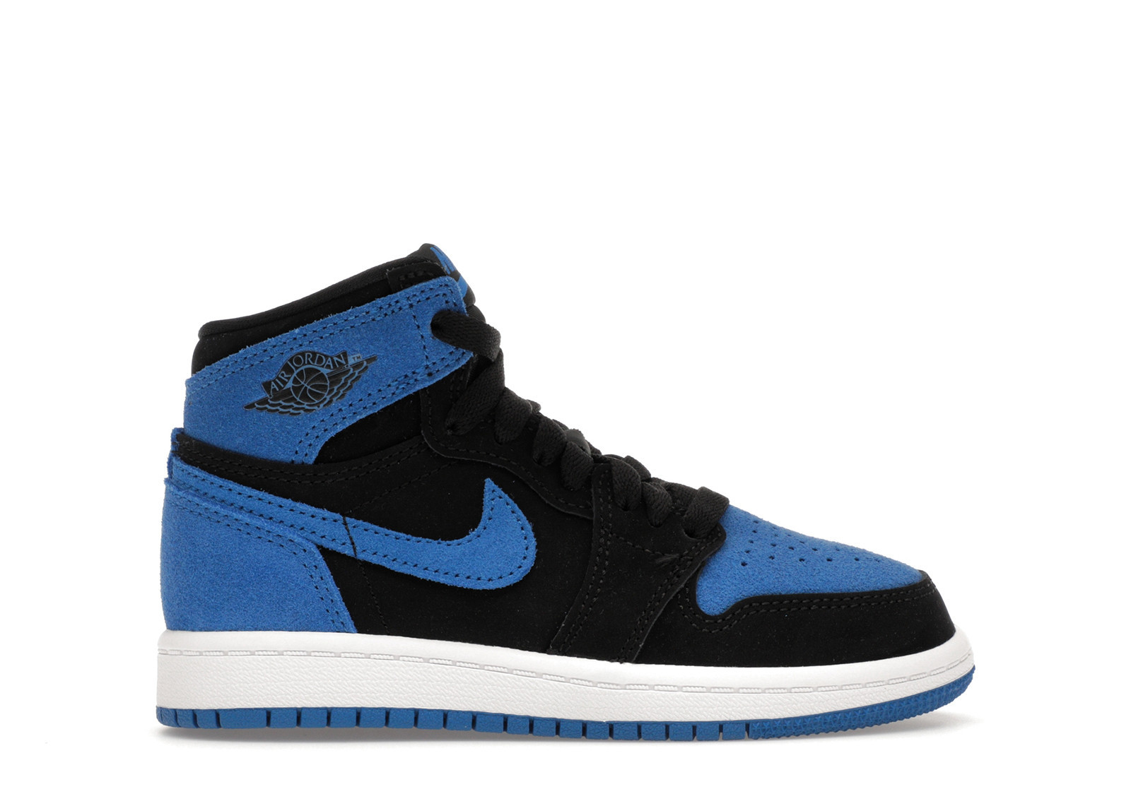 Jordan 1 Retro High OG Royal Reimagined Sneakers in Black/Royal Blue/White | StockX