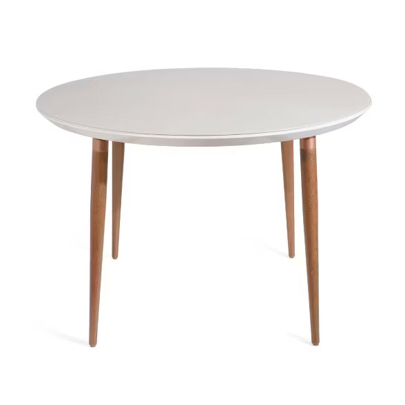 45.28" Utopia Round Dining Table Off White - Manhattan Comfort | Target