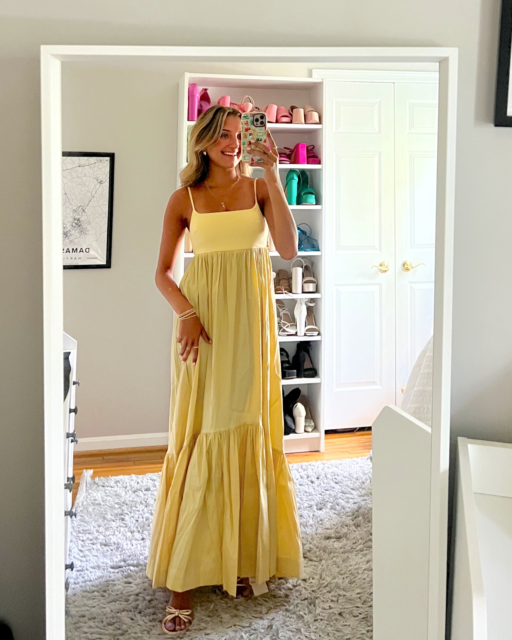 Summer wedding guest dresses from Abercrombie. Get 20% off your purchase this weekend 💛 wearing an XS 