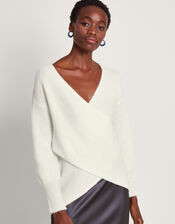 Pippa Wrap Jumper Ivory | Monsoon (UK)
