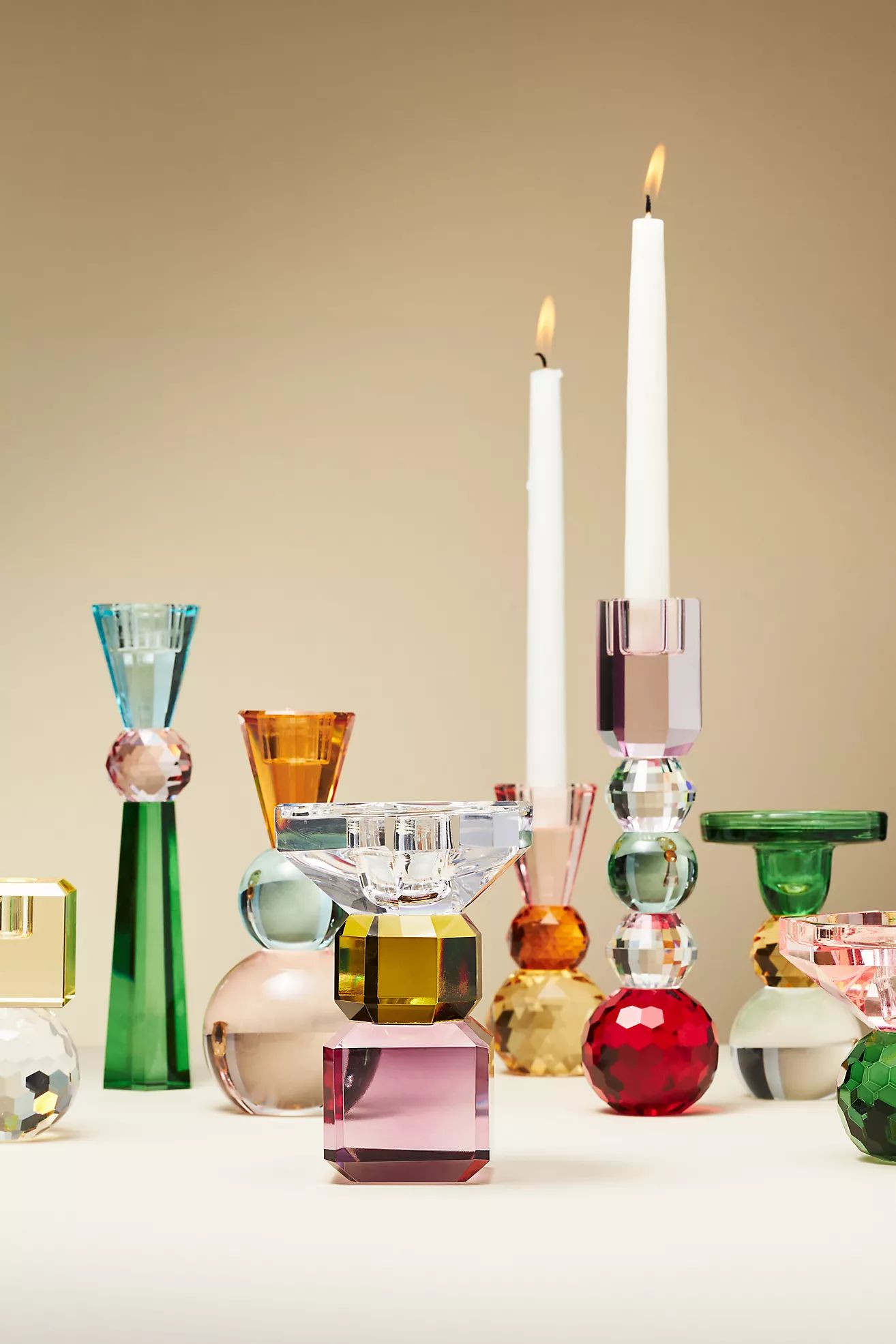 Cut Glass Candle Holder | Anthropologie (US)