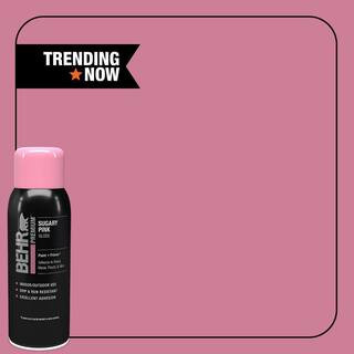 BEHR PREMIUM 12 oz. #SP-118 Sugary Pink Gloss Interior/Exterior Spray Paint and Primer Aerosol B0... | The Home Depot