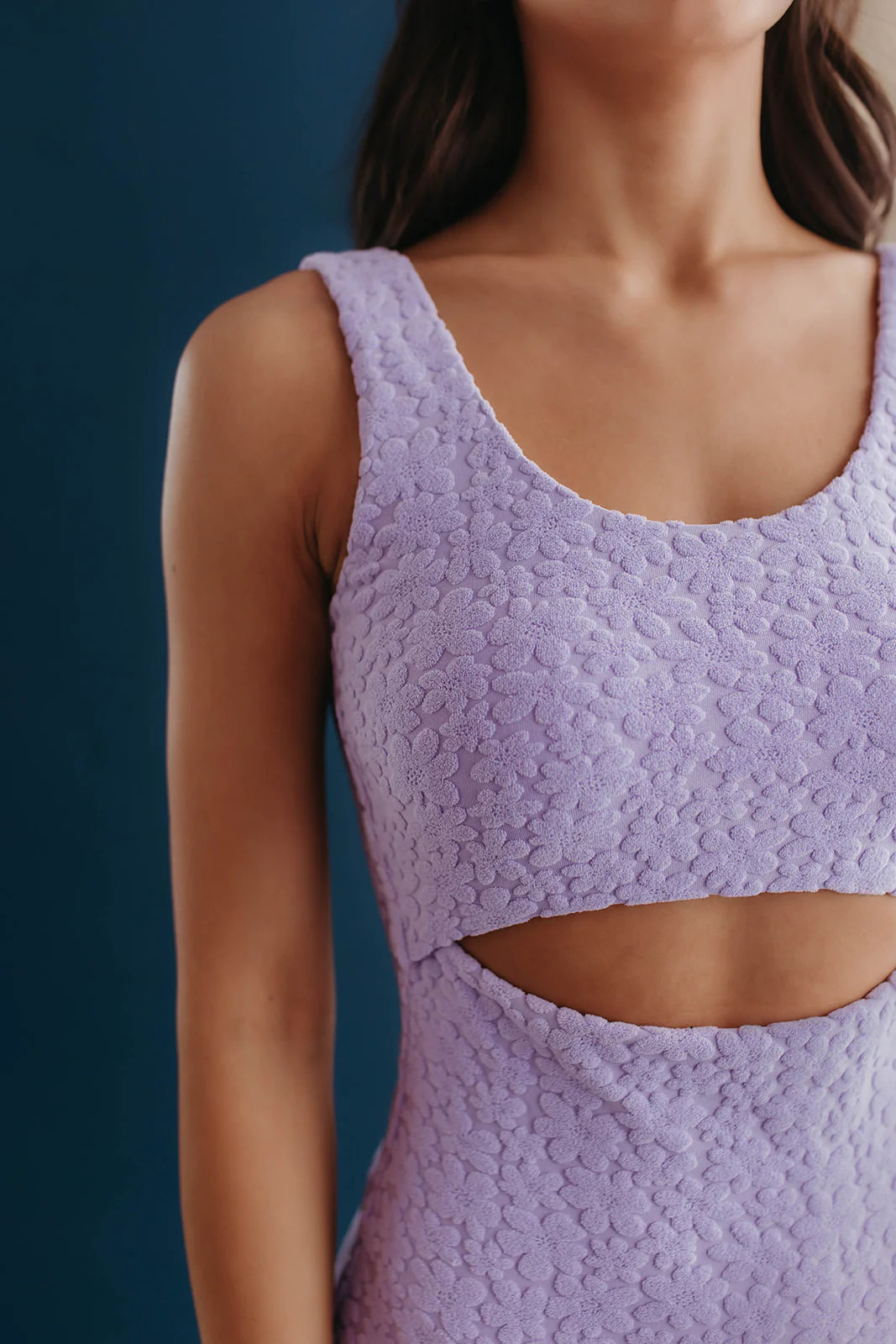 CALLIE CUT OUT ONE PIECE IN LAVENDER BLOOM BY PINK DESERT | Pink Desert