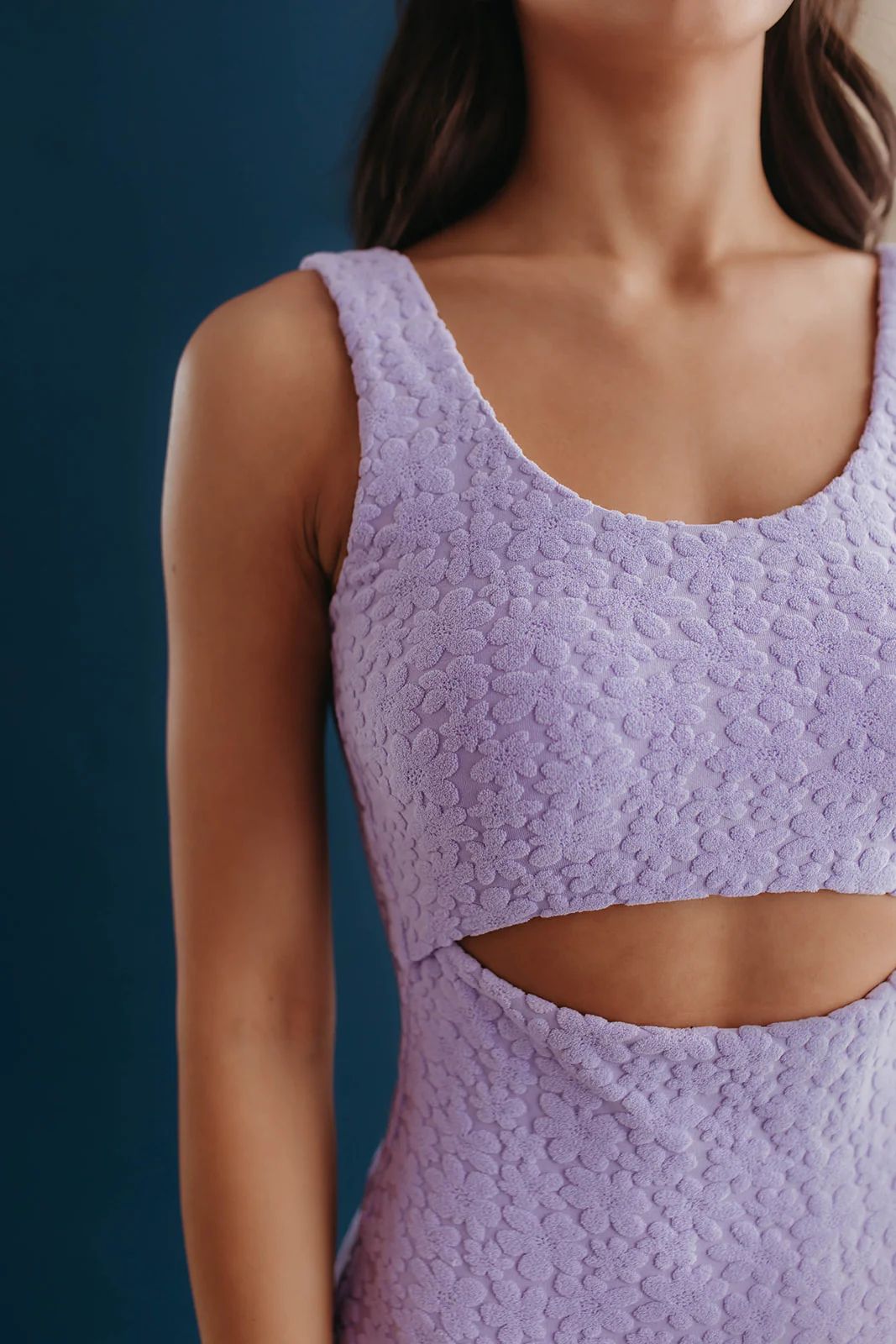 CALLIE CUT OUT ONE PIECE IN LAVENDER BLOOM BY PINK DESERT | Pink Desert