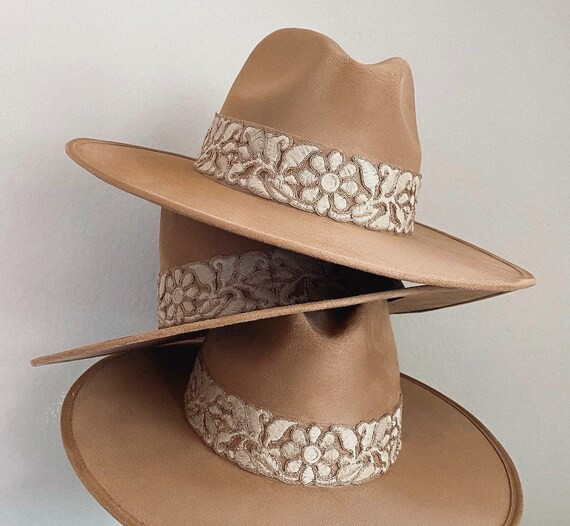 Fedora Wildleder "Evelyn" in Haselnuss Farbe | Etsy (DACH)