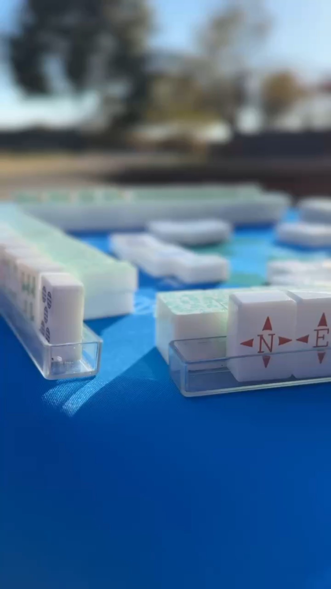 Cutest travel mahjong set! Travel themed tiles. The set includes tiles, mat, racks and a travel bag. 🀄️ #mahjong #mahj 

#LTKTravel #LTKSummerEdit #LTKSwim