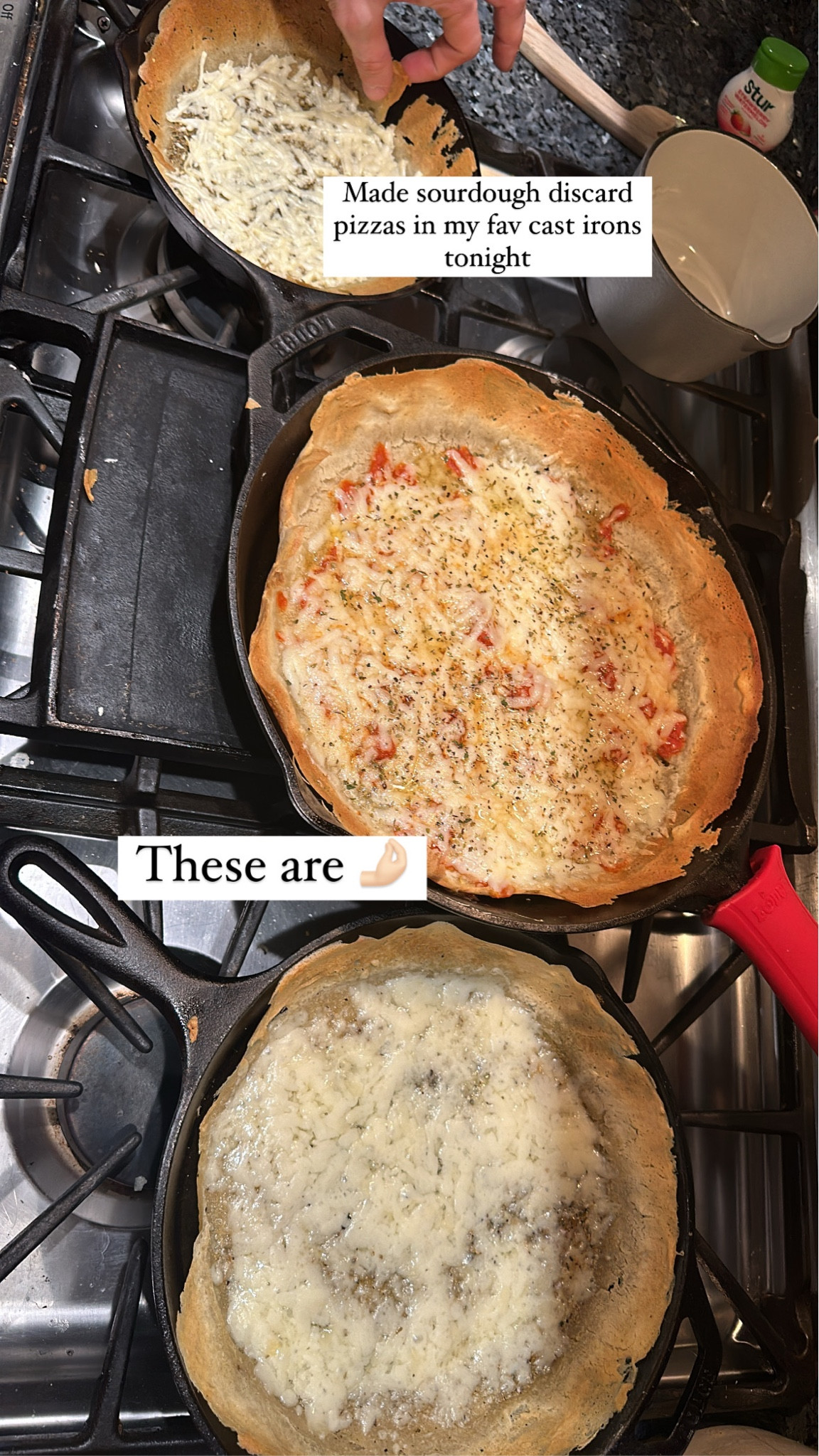 Made sourdough discard pizza with the best cast iron pans 

#LTKfindsunder50 #LTKhome #LTKfindsunder100