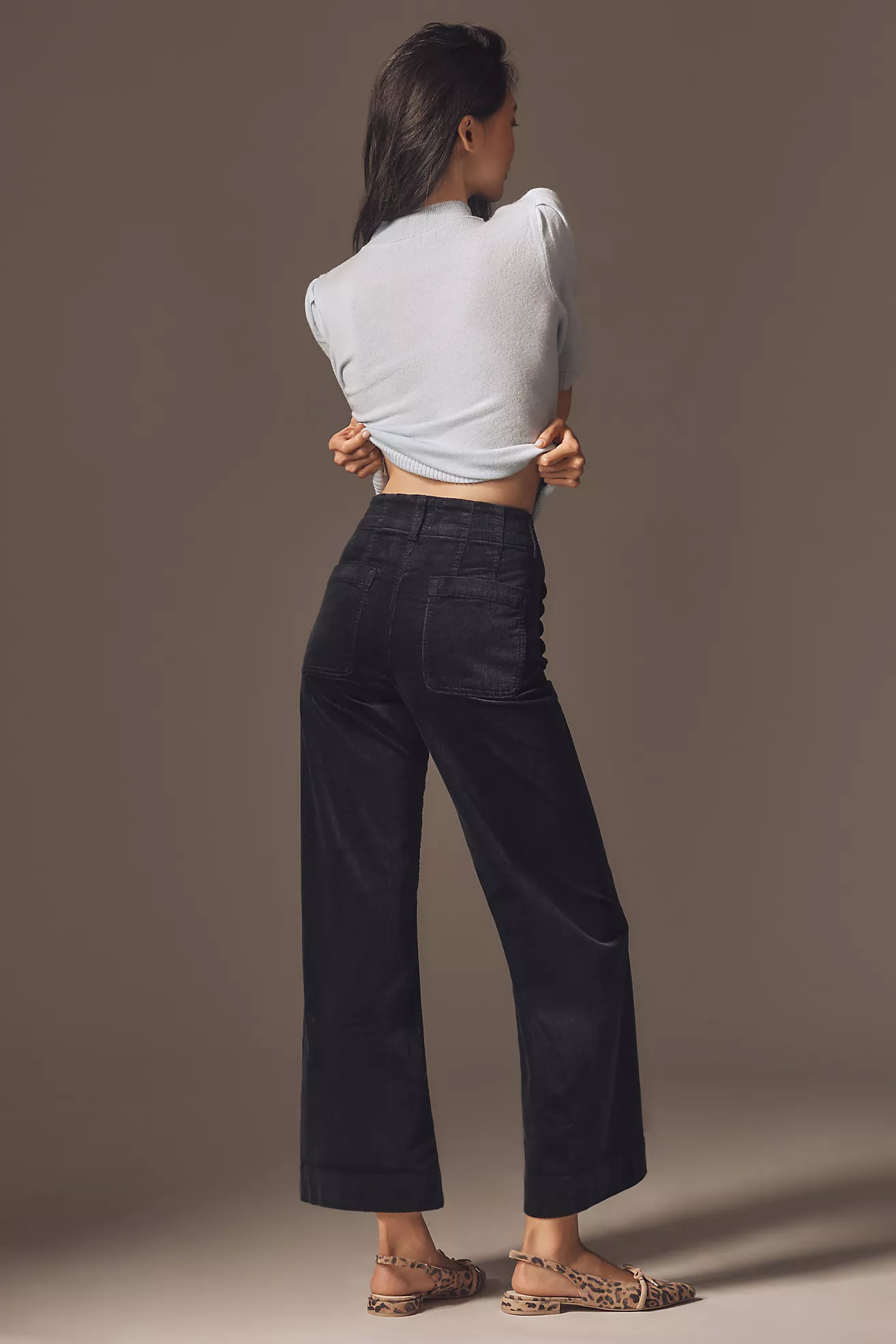 The Colette Corduroy Crop Wide-Leg Pants by Maeve | Anthropologie (US)